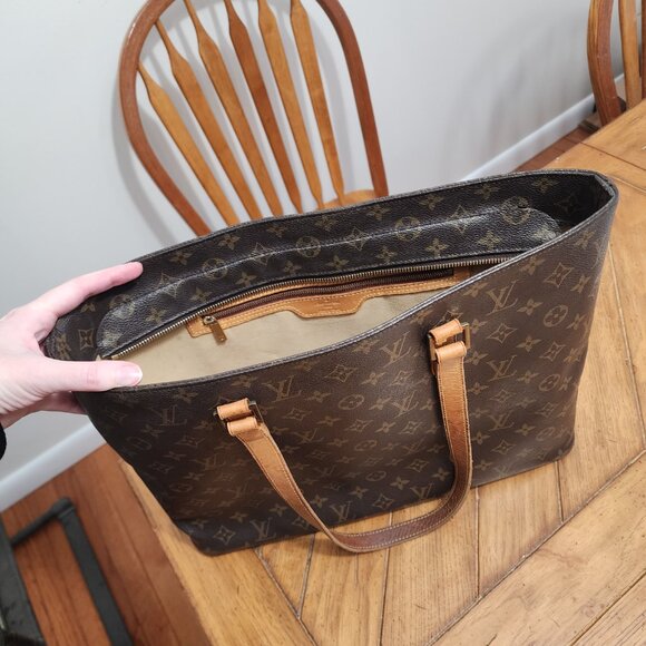 Louis Vuitton Dark Brown Monogram Tote - Picture 4 of 16